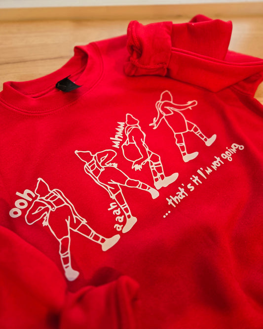 NOT GOING Red Crewneck Sweatshirt (YOUTH)