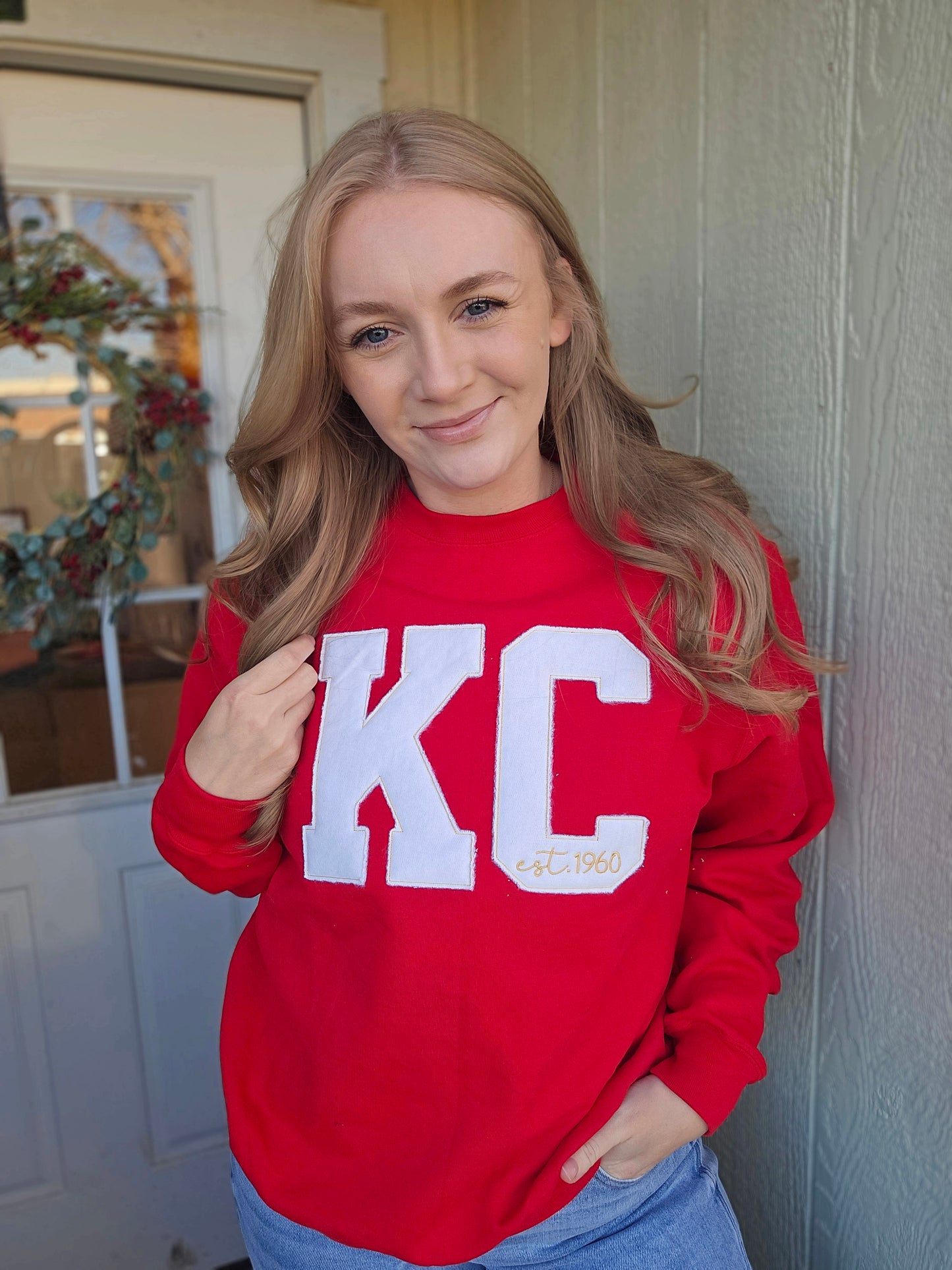 KC Est. 1960 Raggy Embroidered Crewneck Sweatshirt