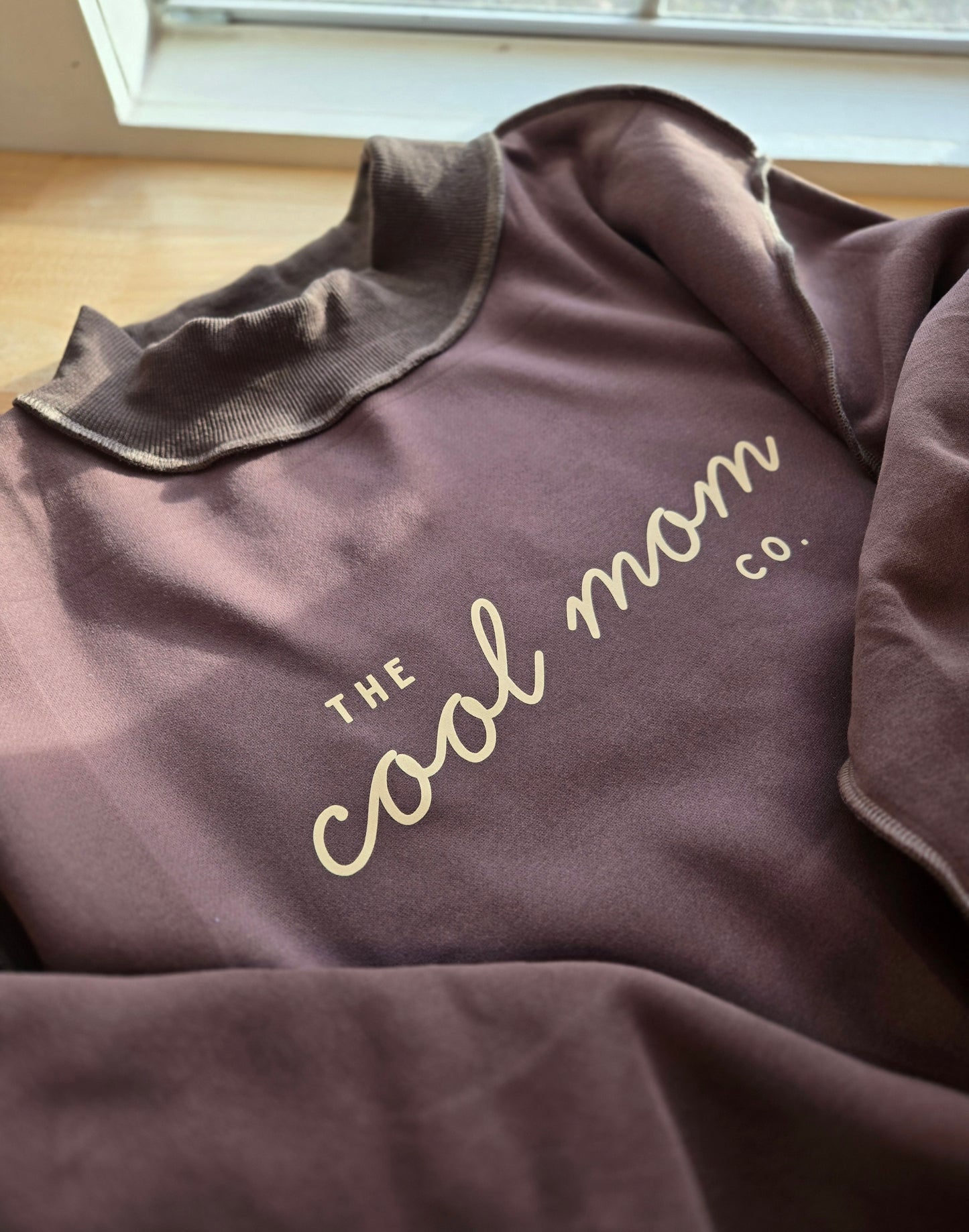 COOL MOM CO./MOTHER Reversible Mockneck Crewneck Sweatshirt