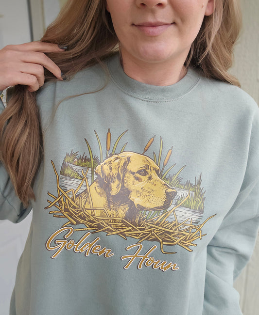 GOLDEN HOUR Sage Crewneck Sweatshirt