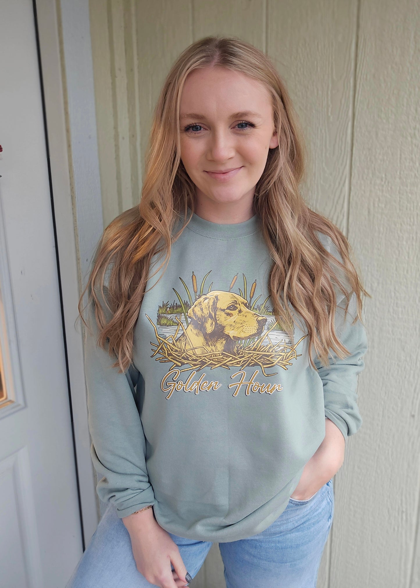 GOLDEN HOUR Sage Crewneck Sweatshirt