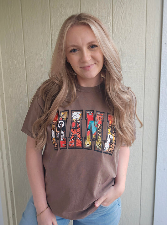 GRUNGE MAMA Espresso Vintage Wash Tee