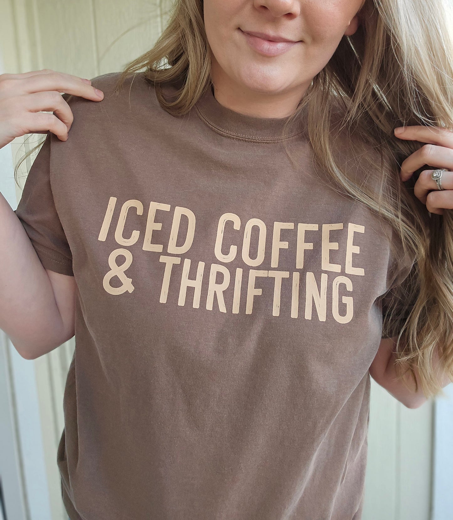 ICED COFFEE & THRIFTING Vintage Wash Tee