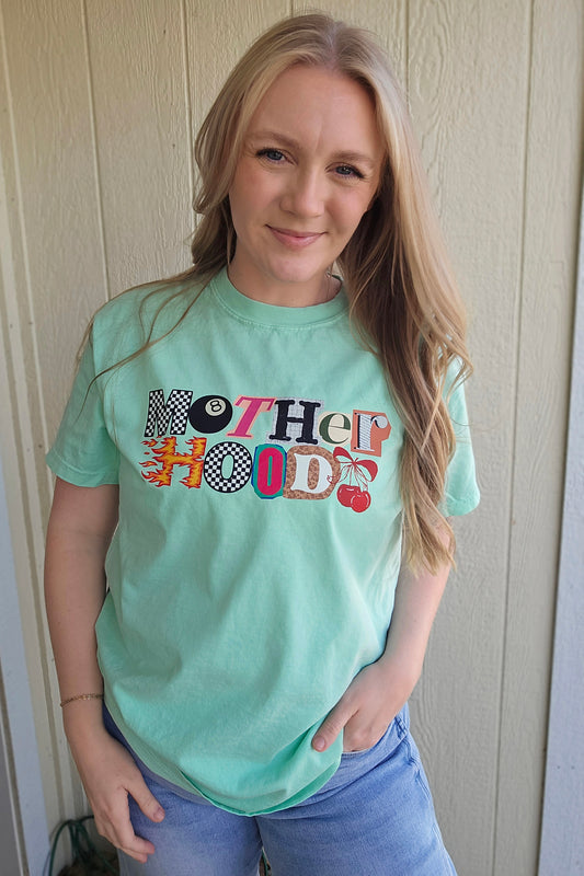 MOTHERHOOD Mint Green Vintage Wash Tee