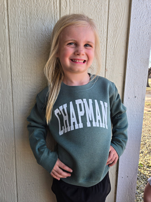 CHAPMAN Dark Sage Crewneck Sweatshirt (TODDLER)