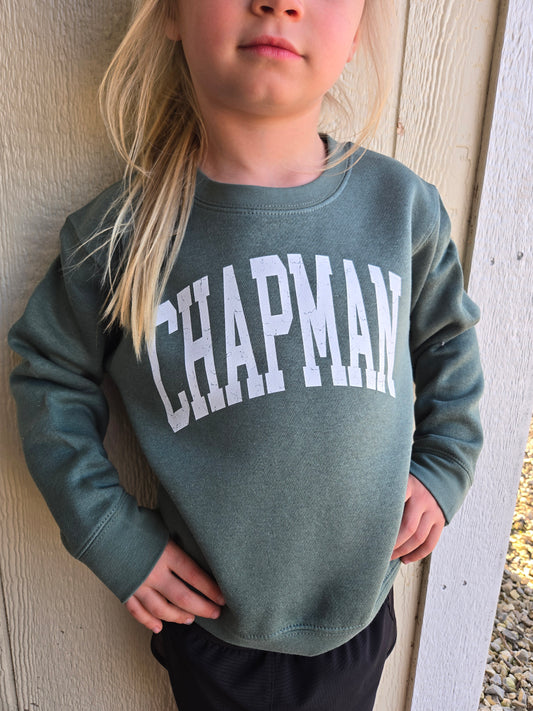 CHAPMAN Dark Sage Crewneck Sweatshirt (TODDLER)