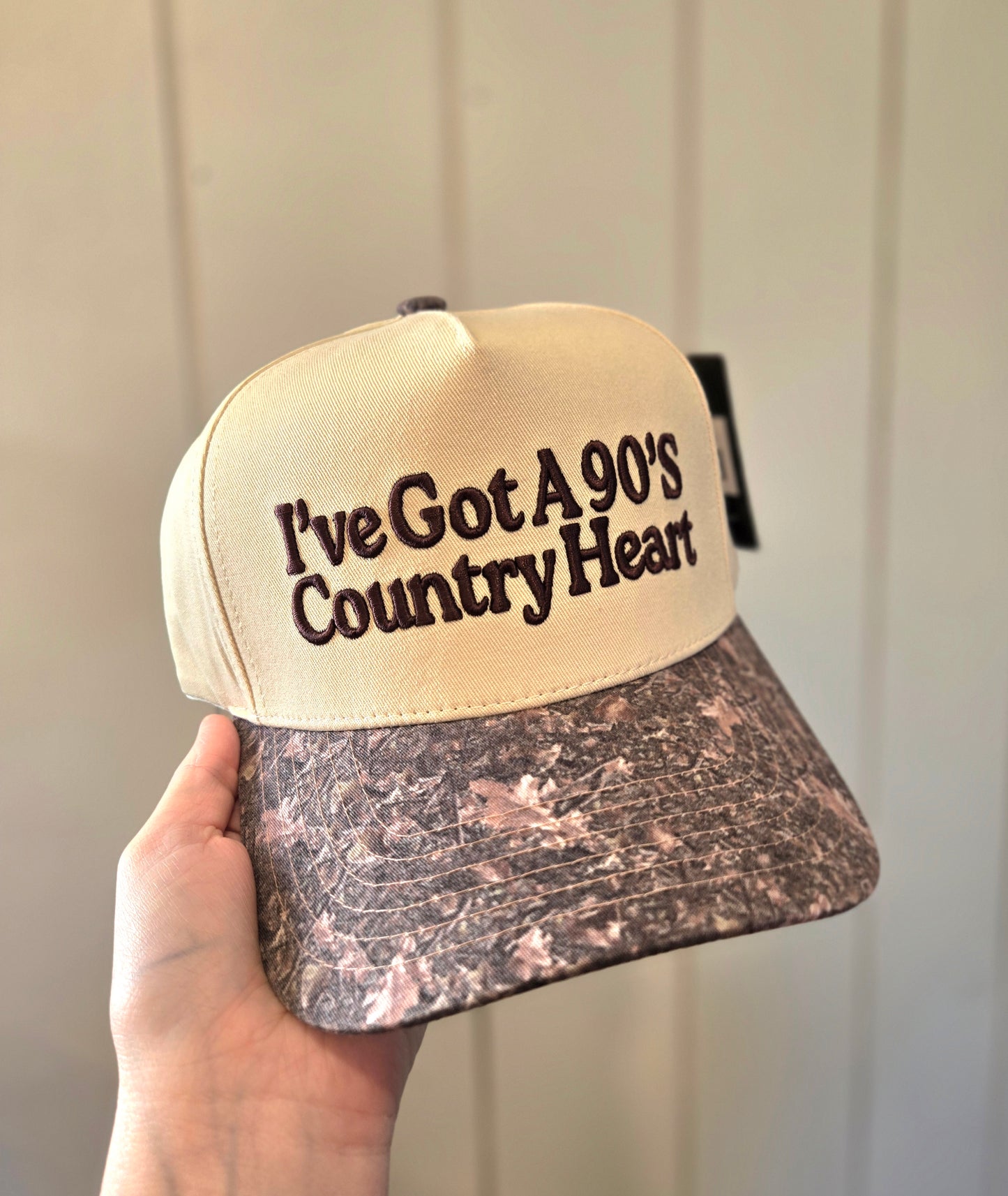 I'VE GOT A 90s COUNTRY HEART Camo Trucker Hat