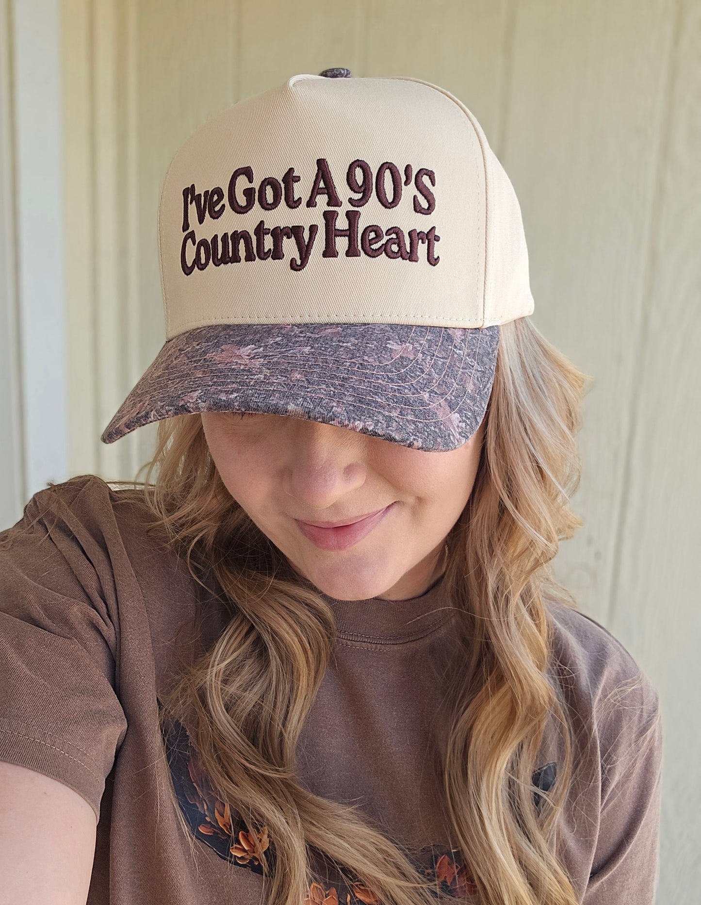 I'VE GOT A 90s COUNTRY HEART Camo Trucker Hat