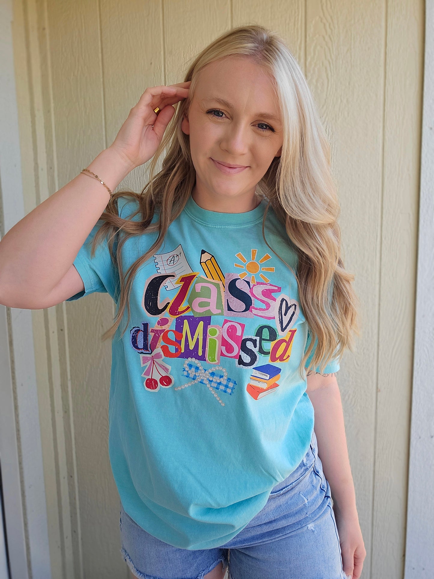 CLASS DISMISSED Chalky Mint Vintage Wash Tee