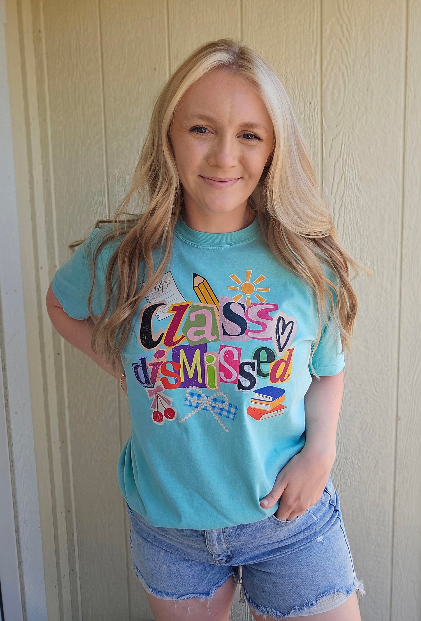 CLASS DISMISSED Chalky Mint Vintage Wash Tee