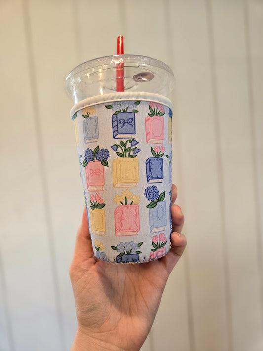 FLORAL BOOKS Iced Coffee Sleeve