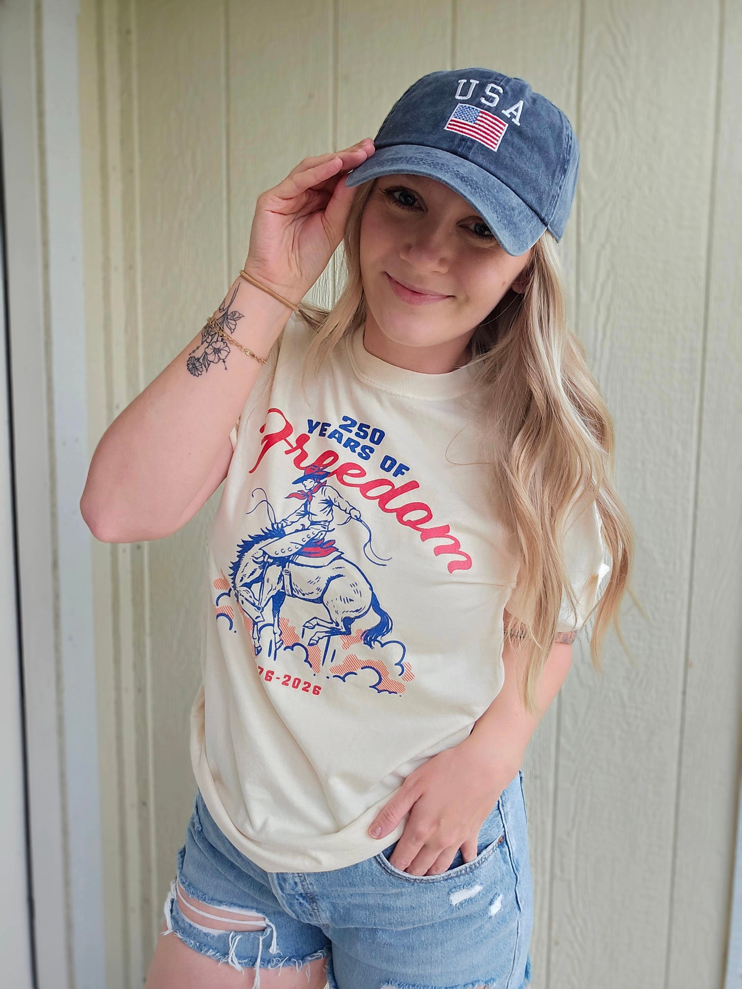 USA FLAG Navy Embroidered Baseball Hat