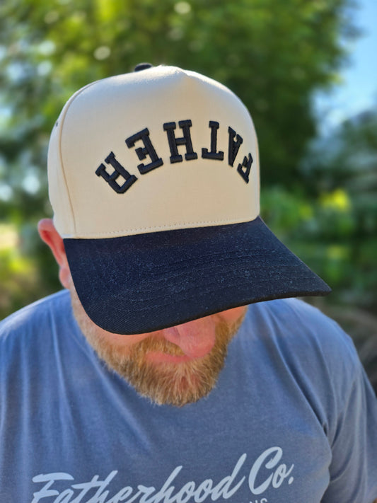 FATHER Upside Down Embroidered Trucker Hat