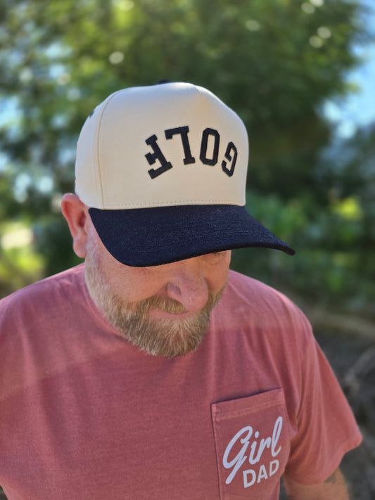 GOLF Upside Down Embroidered Trucker Hat