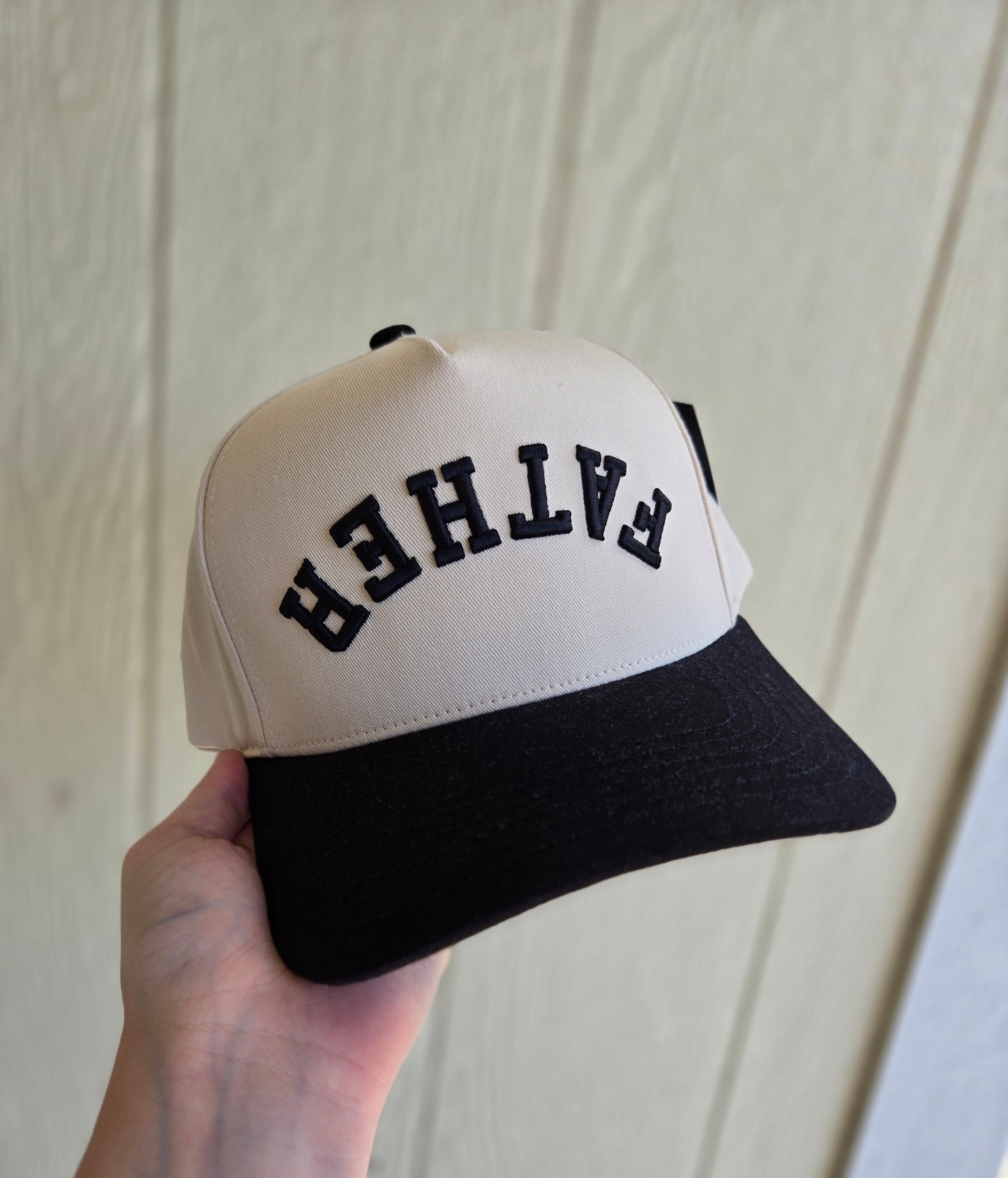 FATHER Upside Down Embroidered Trucker Hat