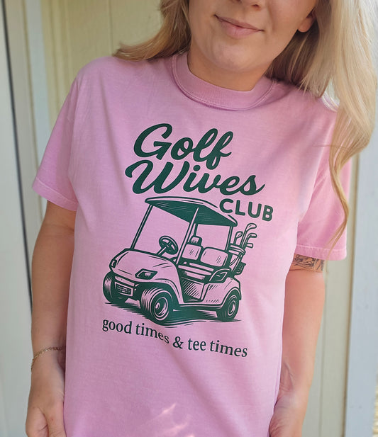 GOLF WIVES CLUB Rose Quartz Vintage Wash Tee