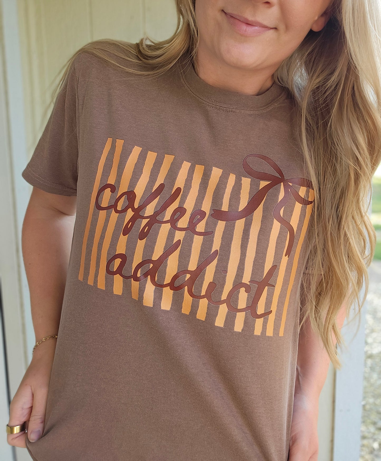 COFFEE ADDICT Espresso Vintage Wash Tee
