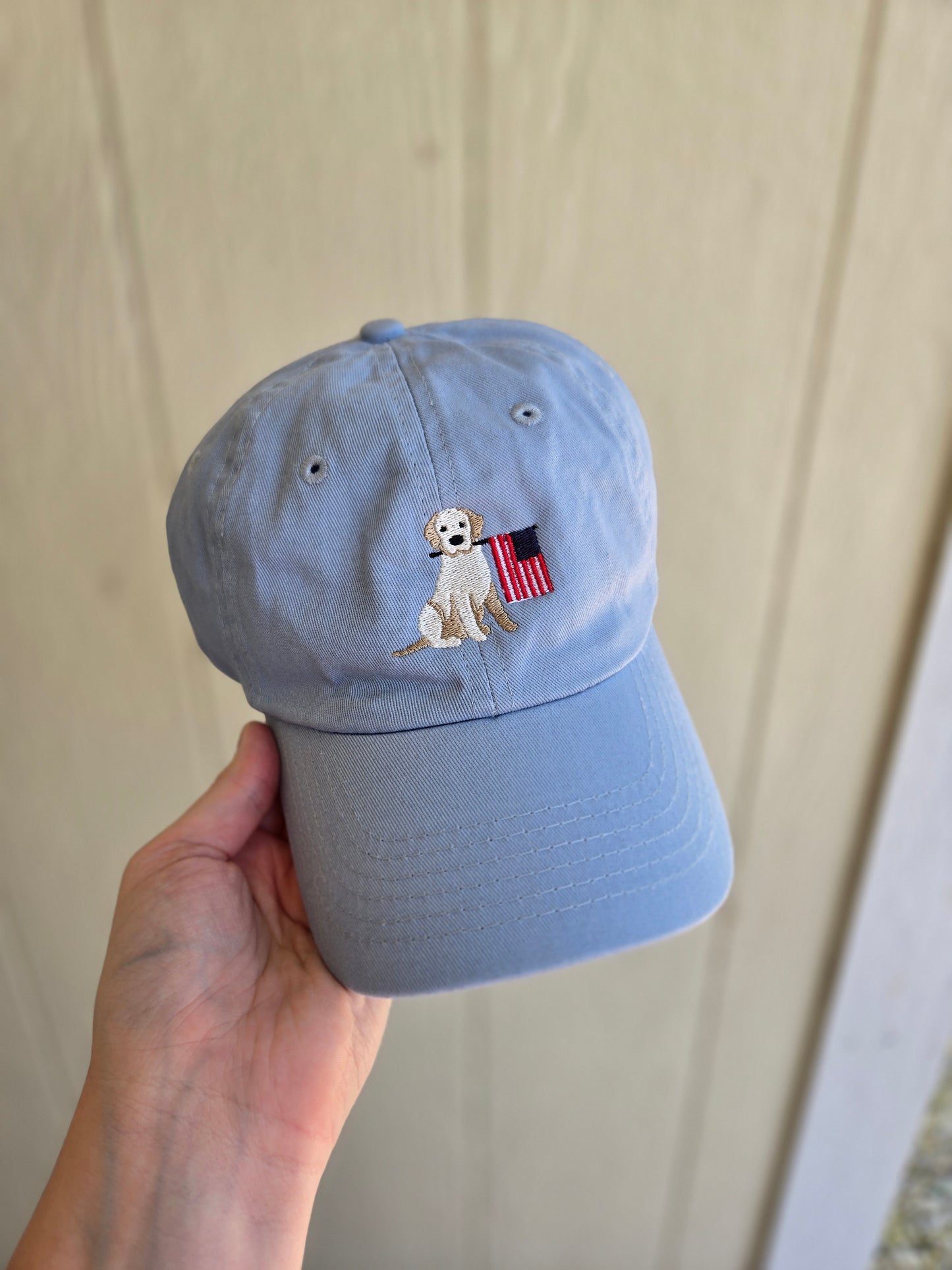 PATRIOTIC PUP Embroidered Baseball Hat (KIDS)