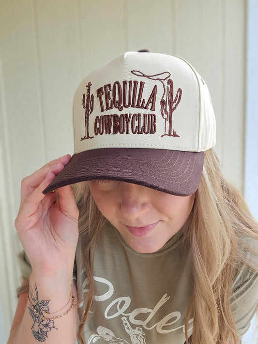 COWBOY TEQUILA CLUB Embroidered Trucker Hat