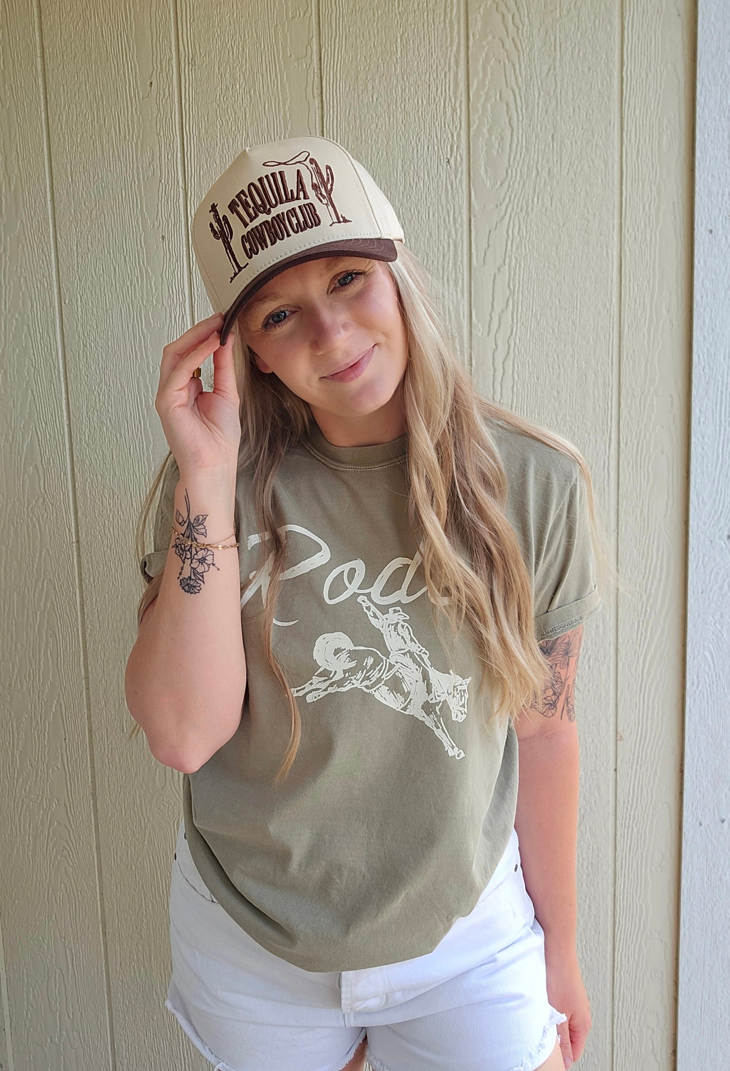COWBOY TEQUILA CLUB Embroidered Trucker Hat