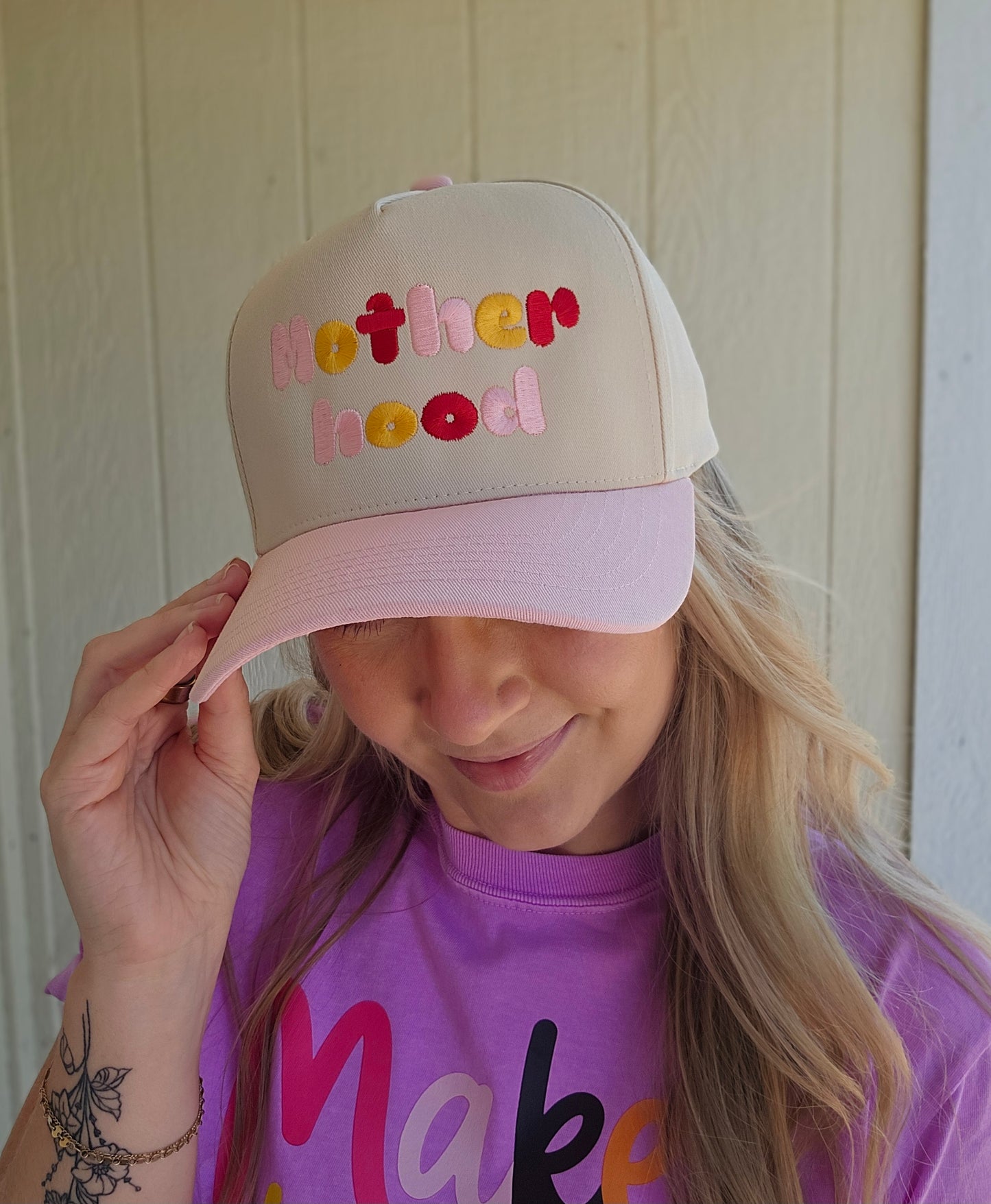 MOTHERHOOD Bubble Embroidered Trucker Hat