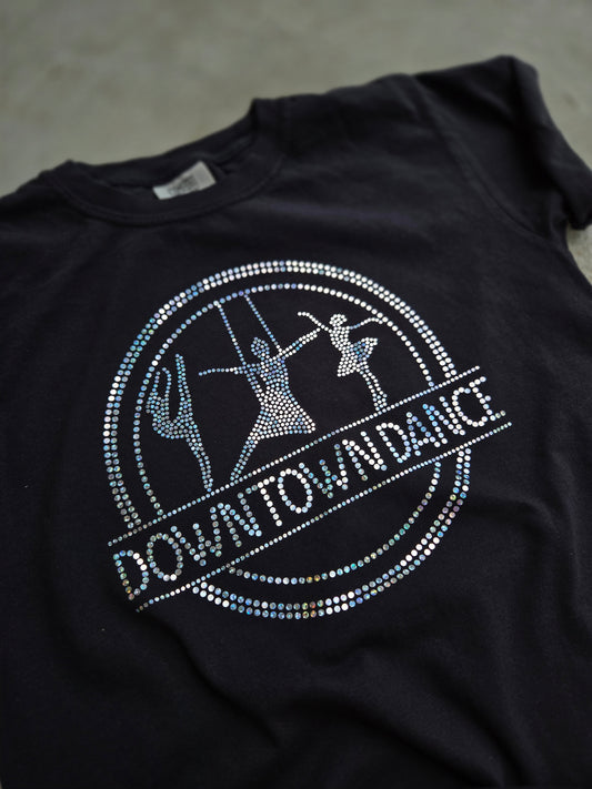 DOWNTOWN DANCE Rainbow Spangle Vintage Wash Short Sleeve Tee (YOUTH)