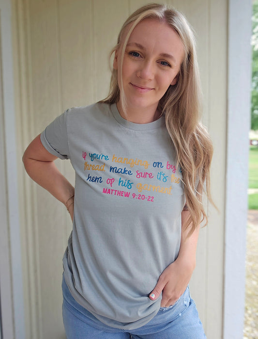 BY THEM HEM Vintage Sage Tee