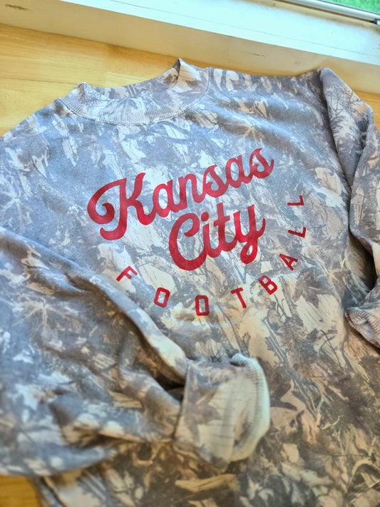 KANSAS CITY Arch Camo Mock Neck Sweatshirt