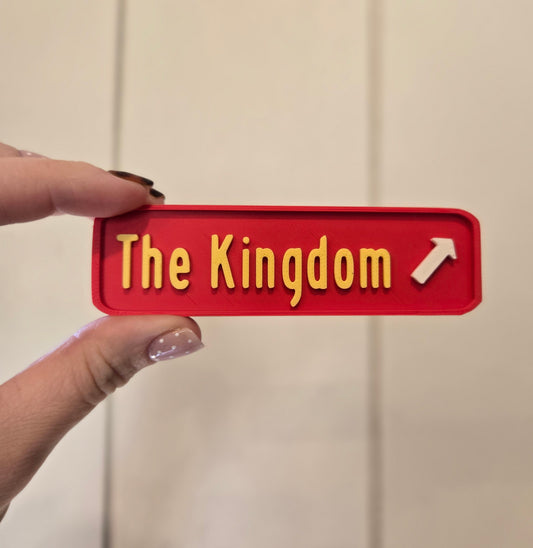 THE KINGDOM Exit Sign Fridge Magnet