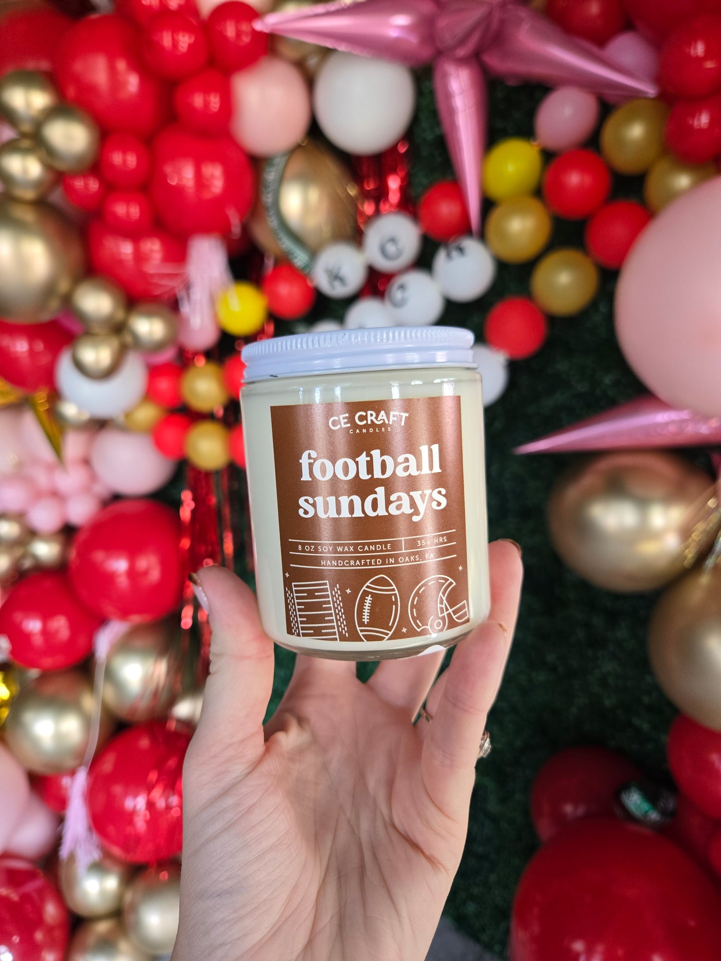 FOOTBALL SUNDAYS Candle (2 Sizes)