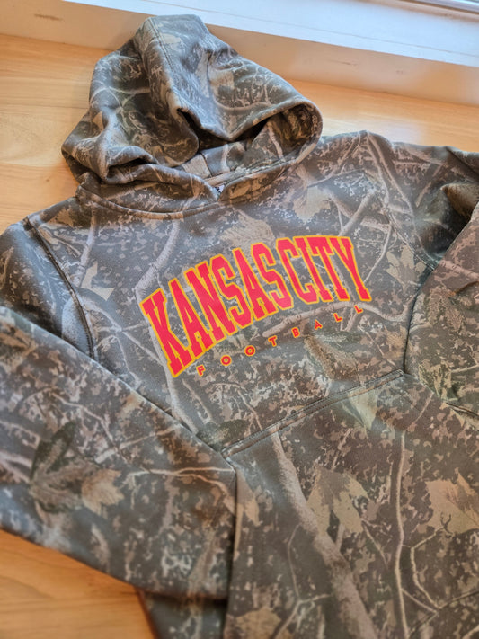 KC FOOTBALL Varsity Camo Hoodie (YOUTH)