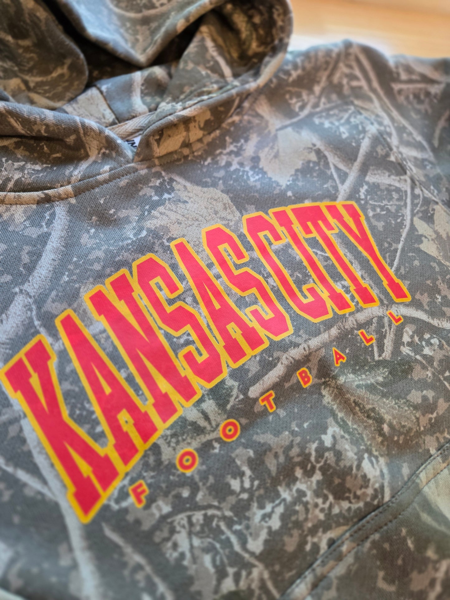 KC FOOTBALL Varsity Camo Hoodie (YOUTH)
