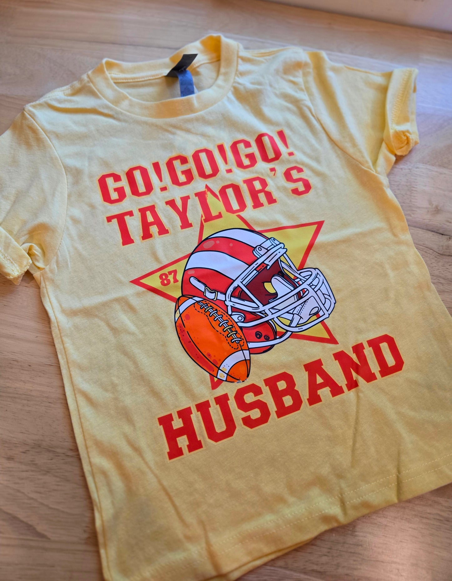 TAYLOR'S HUSBAND Butter Yellow Short Sleeve Tee (YOUTH)