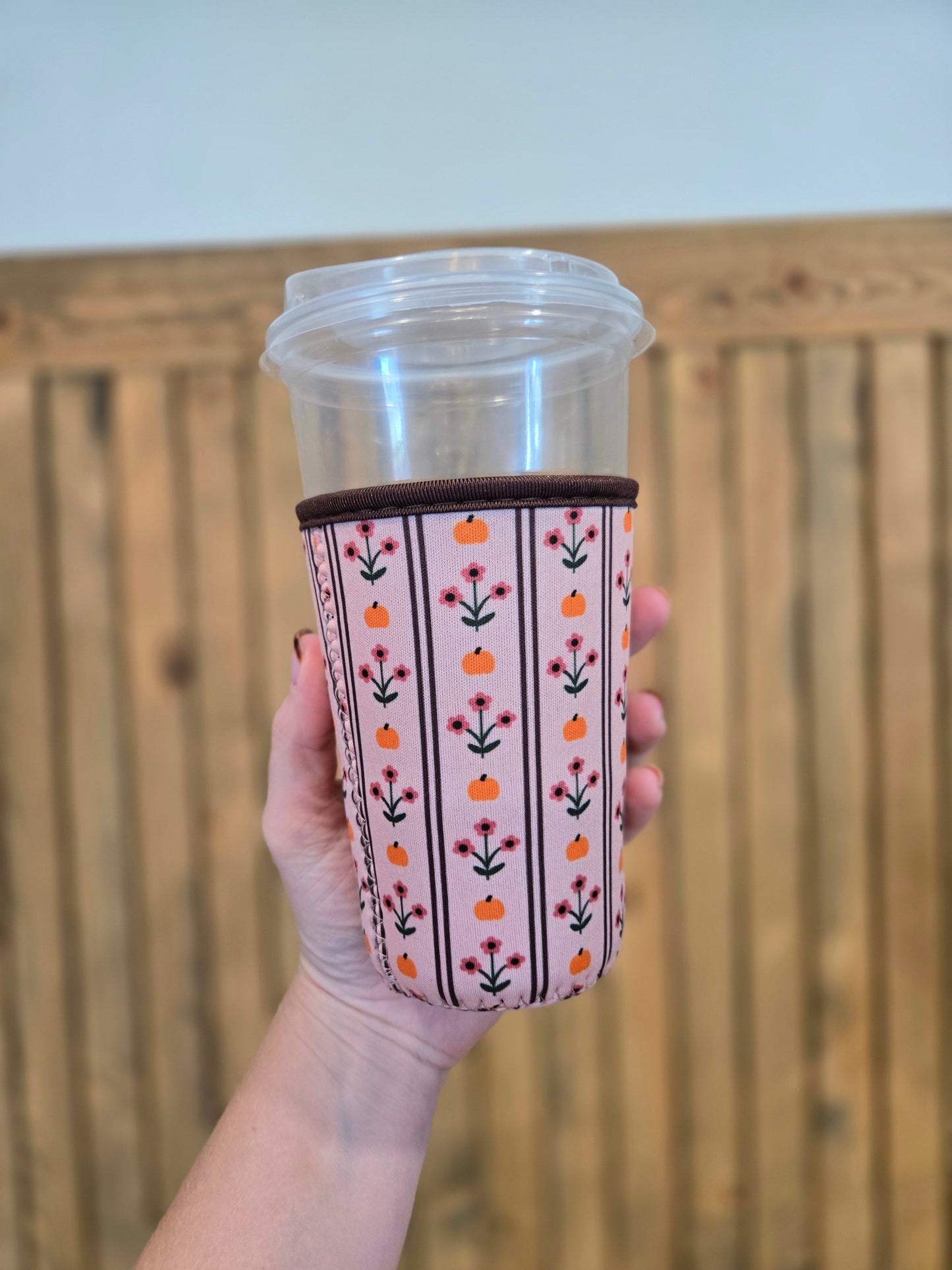 PINK PUMPKIN Iced Coffee Sleeve