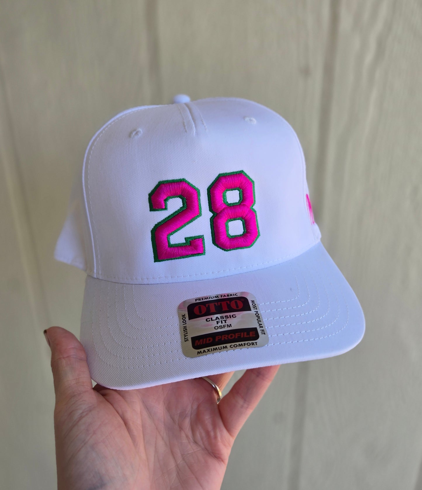 CUSTOM NUMBER Mid-Profile Trucker Hat **PRE-ORDER**