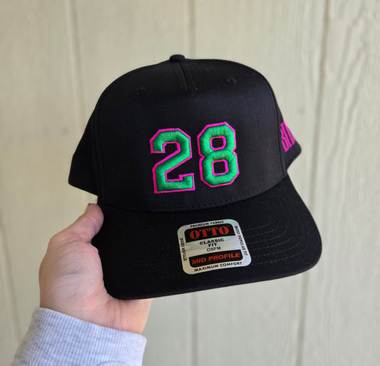 CUSTOM NUMBER Mid-Profile Trucker Hat **PRE-ORDER**