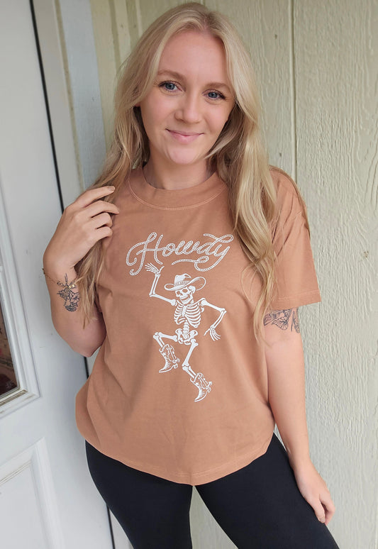 HOWDY SKELETON Canyon Boxy Fit Tee