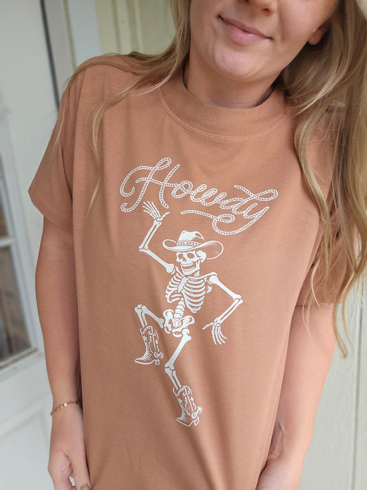 HOWDY SKELETON Canyon Boxy Fit Tee