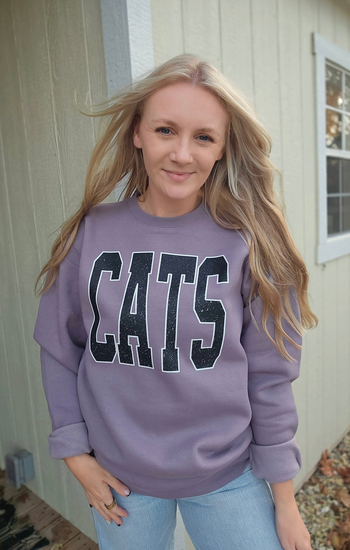 CATS Dusty Plum Crewneck Sweatshirt