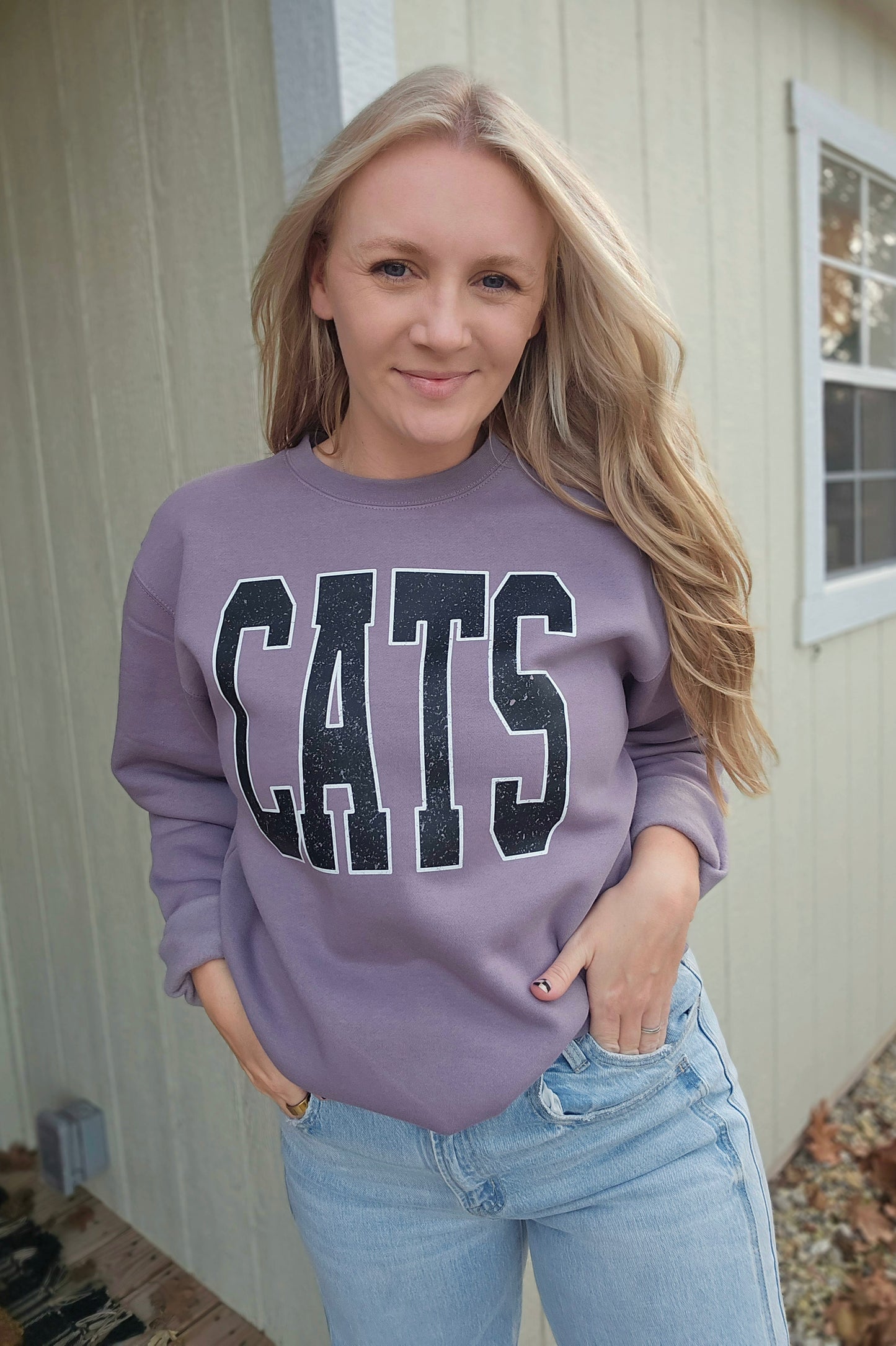CATS Dusty Plum Crewneck Sweatshirt