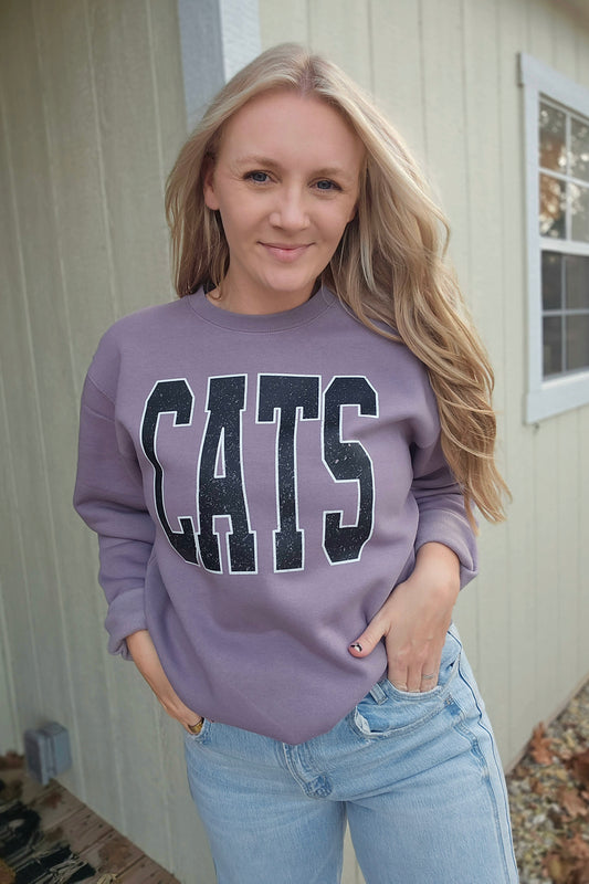 CATS Dusty Plum Crewneck Sweatshirt