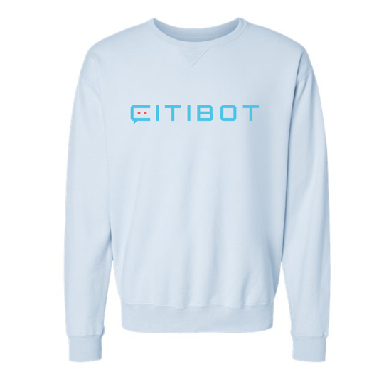 CITIBOT Multi Color Logo Vintage Wash Crewneck Sweatshirt