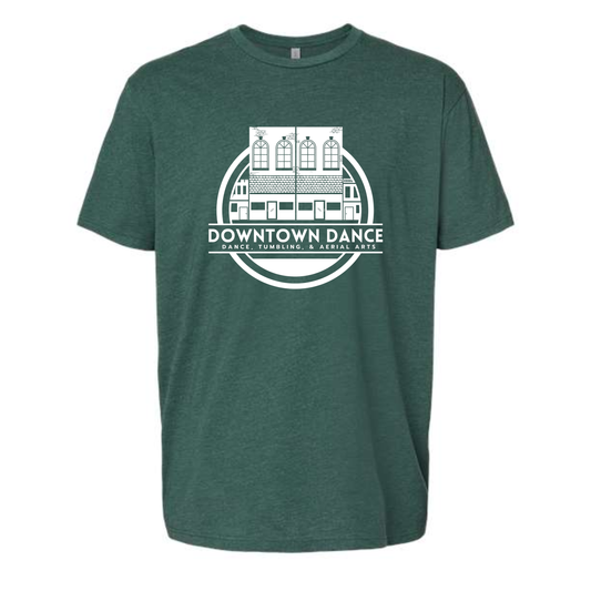 DOWNTOWN DANCE Heathered Short Sleeve Tee (ADULT)