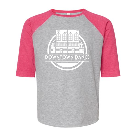 DOWNTOWN DANCE Baseball 3/4 Sleeve Tee (Youth)
