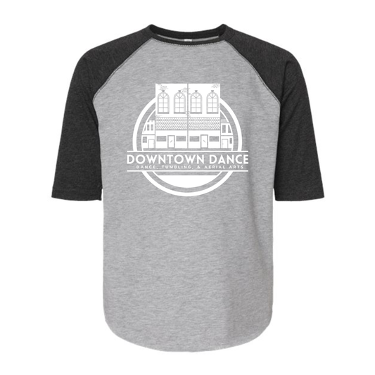 DOWNTOWN DANCE Baseball 3/4 Sleeve Tee (Youth)