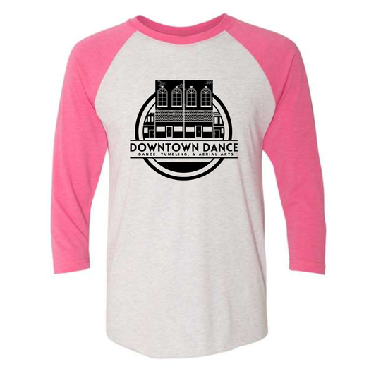 DOWNTOWN DANCE Baseball 3/4 Sleeve Tee (Adult)