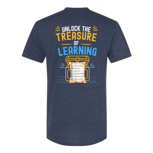 MILFORD ELEMENTARY Heather Navy Short Sleeve Tee (YOUTH & ADULT)