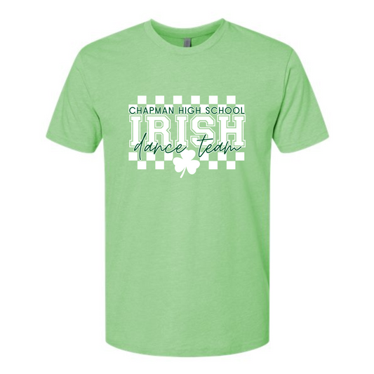 CHS DANCE Irish Checker Tee (Kelly/Light Green)