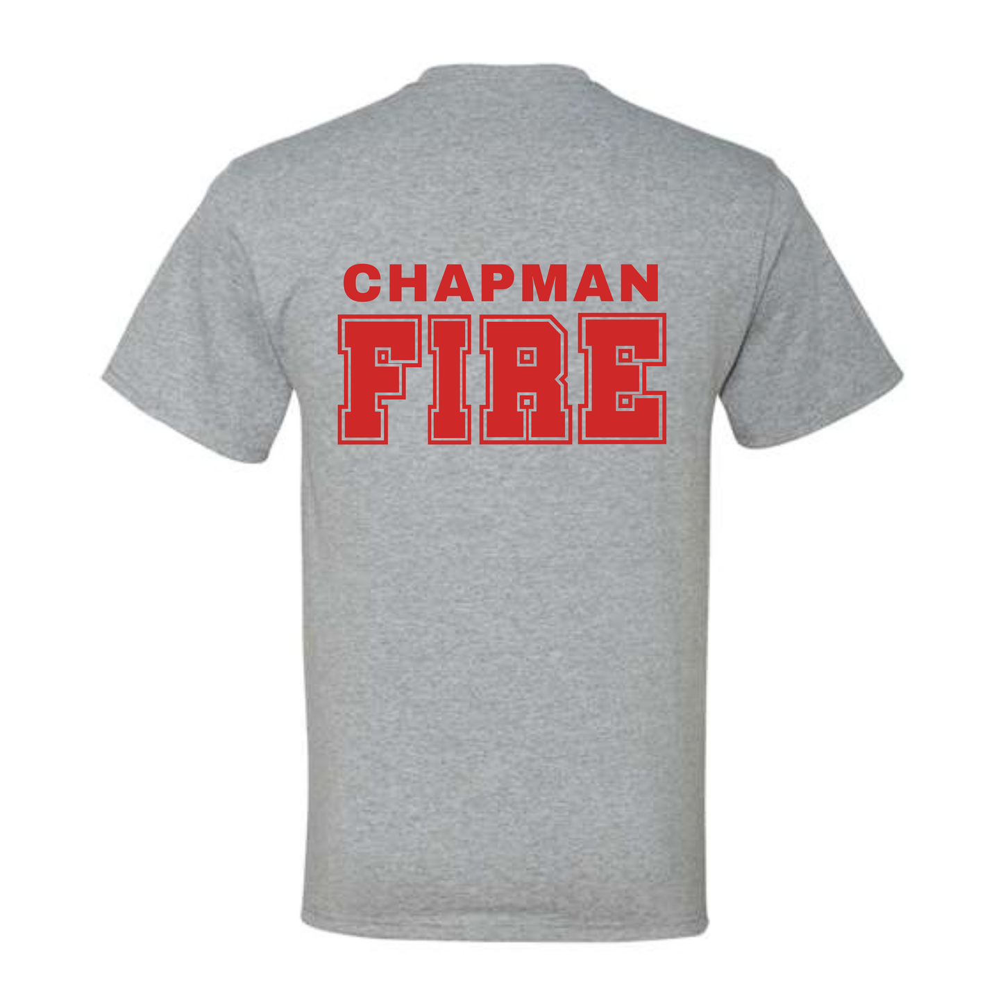 CHAPMAN FIRE Heather Grey Short Sleeve Tee
