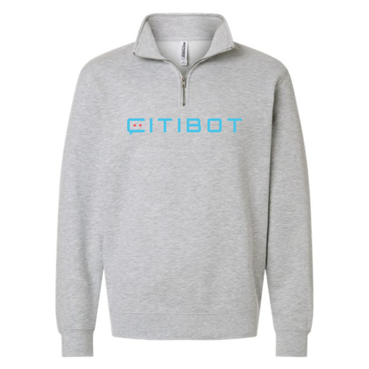 CITIBOT Multi Color Logo Unisex  1/4 Zip Sweatshirt